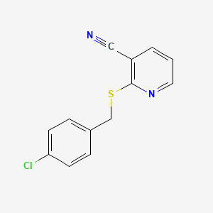 2-[(4-Chlorobenzyl)sulfanyl]pyridine-3-carbonitrile