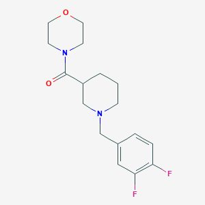 4-{1-[(3,4-Difluorophenyl)methyl]piperidine-3-carbonyl}morpholine