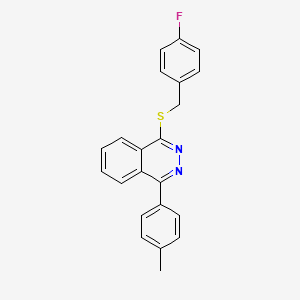 1-[(4-Fluorobenzyl)sulfanyl]-4-(4-methylphenyl)phthalazine