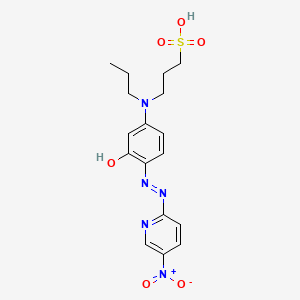 3-[[4-[(5-Nitropyridin-2-yl)hydrazinylidene]-3-oxocyclohexa-1,5-dien-1-yl]-propylamino]propane-1-sulfonic acid