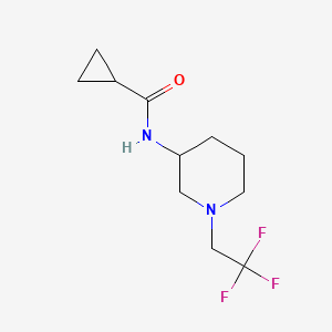 N-[1-(2,2,2-trifluoroethyl)piperidin-3-yl]cyclopropanecarboxamide