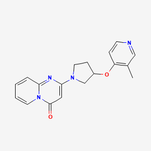 2-{3-[(3-methylpyridin-4-yl)oxy]pyrrolidin-1-yl}-4H-pyrido[1,2-a]pyrimidin-4-one