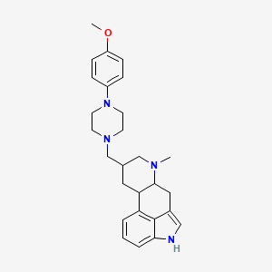 molecular formula C27H34N4O B1227071 8-((4-(4-Methoxyphenyl)-1-piperazinyl)methyl)-6-methylergoline CAS No. 56552-51-3