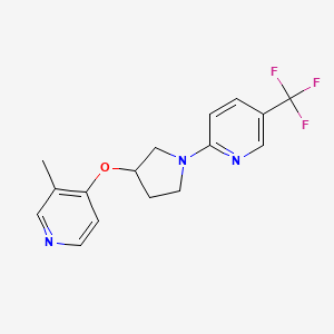 2-{3-[(3-Methylpyridin-4-yl)oxy]pyrrolidin-1-yl}-5-(trifluoromethyl)pyridine