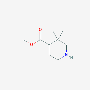 molecular formula C9H17NO2 B12270751 3,3-Dimethyl-piperidine-4-carboxylic acid methyl ester 