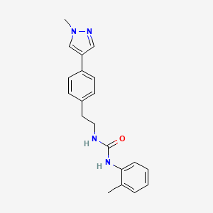 3-{2-[4-(1-methyl-1H-pyrazol-4-yl)phenyl]ethyl}-1-(2-methylphenyl)urea