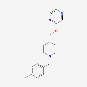 2-({1-[(4-Methylphenyl)methyl]piperidin-4-yl}methoxy)pyrazine