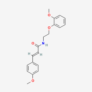 molecular formula C19H21NO4 B1227083 N-[2-(2-methoxyphenoxy)ethyl]-3-(4-methoxyphenyl)acrylamide 