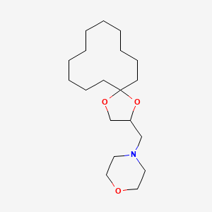molecular formula C19H35NO3 B1227084 4-(1,4-二氧杂螺[4.11]十六烷-3-基甲基)吗啉 