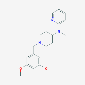 molecular formula C20H27N3O2 B12270840 N-{1-[(3,5-dimethoxyphenyl)methyl]piperidin-4-yl}-N-methylpyridin-2-amine 