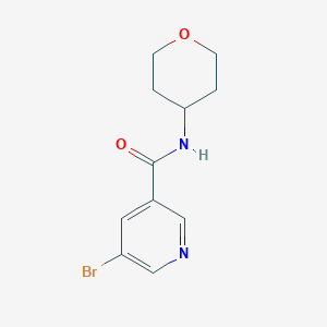 5-bromo-N-(oxan-4-yl)pyridine-3-carboxamide