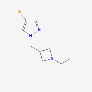 4-bromo-1-{[1-(propan-2-yl)azetidin-3-yl]methyl}-1H-pyrazole