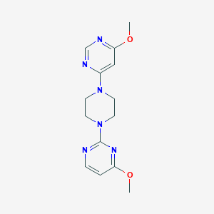 4-Methoxy-2-[4-(6-methoxypyrimidin-4-yl)piperazin-1-yl]pyrimidine