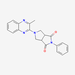 molecular formula C21H18N4O2 B12270871 5-(3-Methylquinoxalin-2-yl)-2-phenyl-octahydropyrrolo[3,4-c]pyrrole-1,3-dione 