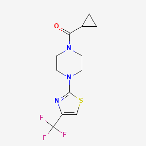 1-Cyclopropanecarbonyl-4-[4-(trifluoromethyl)-1,3-thiazol-2-yl]piperazine