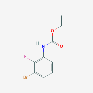 molecular formula C9H9BrFNO2 B12270889 ethyl N-(3-bromo-2-fluorophenyl)carbamate 