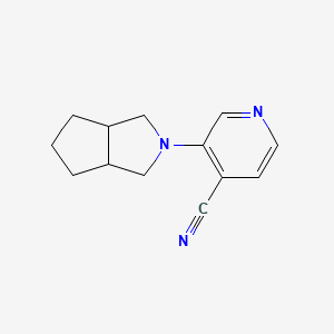 molecular formula C13H15N3 B12270935 3-{Octahydrocyclopenta[c]pyrrol-2-yl}pyridine-4-carbonitrile 