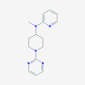 molecular formula C15H19N5 B12270946 N-methyl-N-[1-(pyrimidin-2-yl)piperidin-4-yl]pyridin-2-amine 