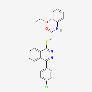 2-{[4-(4-chlorophenyl)phthalazin-1-yl]sulfanyl}-N-(2-ethoxyphenyl)acetamide