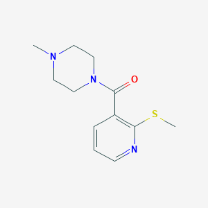 1-Methyl-4-[2-(methylsulfanyl)pyridine-3-carbonyl]piperazine