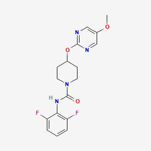 molecular formula C17H18F2N4O3 B12270992 N-(2,6-difluorophenyl)-4-[(5-methoxypyrimidin-2-yl)oxy]piperidine-1-carboxamide 