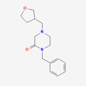 1-Benzyl-4-[(oxolan-3-yl)methyl]piperazin-2-one