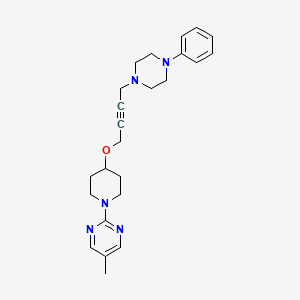 5-Methyl-2-(4-{[4-(4-phenylpiperazin-1-yl)but-2-yn-1-yl]oxy}piperidin-1-yl)pyrimidine