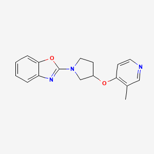 2-{3-[(3-Methylpyridin-4-yl)oxy]pyrrolidin-1-yl}-1,3-benzoxazole