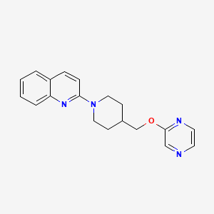 2-{4-[(Pyrazin-2-yloxy)methyl]piperidin-1-yl}quinoline