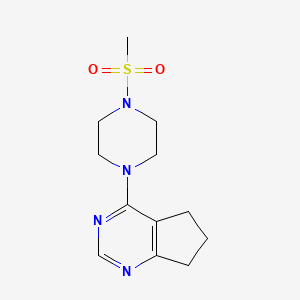 1-{5H,6H,7H-cyclopenta[d]pyrimidin-4-yl}-4-methanesulfonylpiperazine