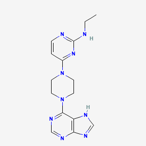 N-ethyl-4-[4-(9H-purin-6-yl)piperazin-1-yl]pyrimidin-2-amine