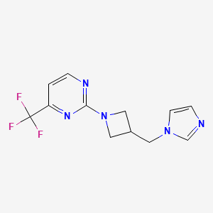 2-{3-[(1H-imidazol-1-yl)methyl]azetidin-1-yl}-4-(trifluoromethyl)pyrimidine