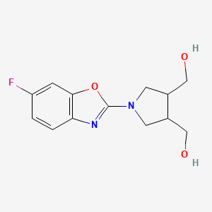 [1-(6-Fluoro-1,3-benzoxazol-2-yl)-4-(hydroxymethyl)pyrrolidin-3-yl]methanol