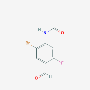 N-(2-Bromo-5-fluoro-4-formyl-phenyl)-acetamide