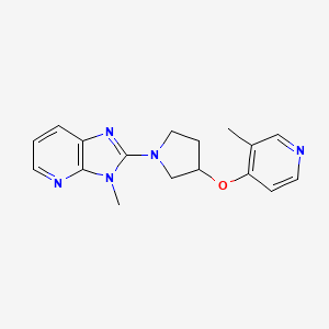 3-methyl-4-[(1-{3-methyl-3H-imidazo[4,5-b]pyridin-2-yl}pyrrolidin-3-yl)oxy]pyridine