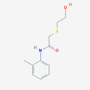 2-(2-hydroxyethylthio)-N-(2-methylphenyl)acetamide