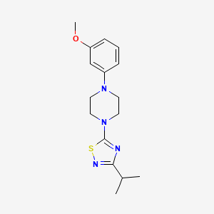 1-(3-Methoxyphenyl)-4-[3-(propan-2-yl)-1,2,4-thiadiazol-5-yl]piperazine