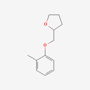 molecular formula C12H16O2 B12271170 Furan, tetrahydro-2-[(2-methylphenoxy)methyl]- CAS No. 828254-83-7