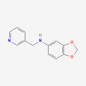 N-(3-pyridinylmethyl)-1,3-benzodioxol-5-amine