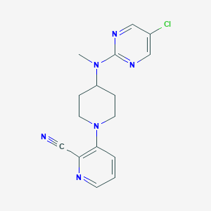 3-{4-[(5-Chloropyrimidin-2-yl)(methyl)amino]piperidin-1-yl}pyridine-2-carbonitrile