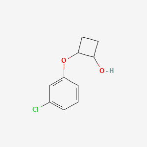 2-(3-Chlorophenoxy)cyclobutan-1-ol