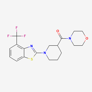 2-[3-(Morpholine-4-carbonyl)piperidin-1-yl]-4-(trifluoromethyl)-1,3-benzothiazole