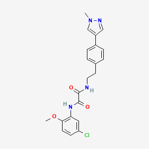 N-(5-chloro-2-methoxyphenyl)-N'-{2-[4-(1-methyl-1H-pyrazol-4-yl)phenyl]ethyl}ethanediamide