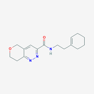 N-[2-(cyclohex-1-en-1-yl)ethyl]-5H,7H,8H-pyrano[4,3-c]pyridazine-3-carboxamide