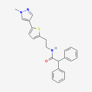 N-{2-[5-(1-methyl-1H-pyrazol-4-yl)thiophen-2-yl]ethyl}-2,2-diphenylacetamide