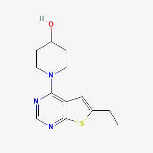 1-{6-Ethylthieno[2,3-d]pyrimidin-4-yl}piperidin-4-ol