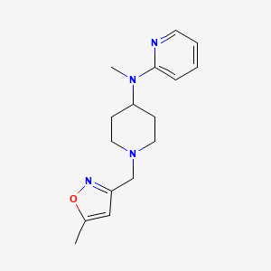 N-methyl-N-{1-[(5-methyl-1,2-oxazol-3-yl)methyl]piperidin-4-yl}pyridin-2-amine