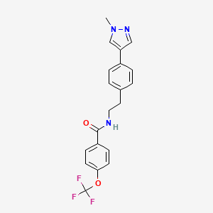 N-{2-[4-(1-methyl-1H-pyrazol-4-yl)phenyl]ethyl}-4-(trifluoromethoxy)benzamide