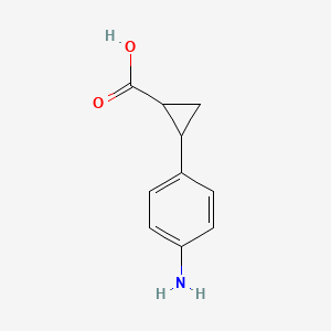 2-(4-Aminophenyl)cyclopropane-1-carboxylic acid