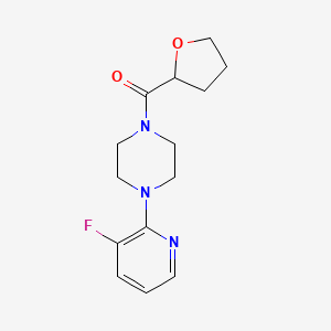 molecular formula C14H18FN3O2 B12271509 1-(3-Fluoropyridin-2-yl)-4-(oxolane-2-carbonyl)piperazine 